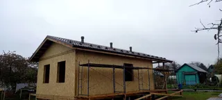 Haus nach individuellem Projekt, Gebiet Wladimir: Fassadenverkleidung
