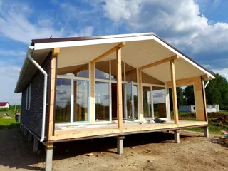 Haus 86,6 m² nach individuellem Projekt, Dorf Laptevo: Fertiges Haus