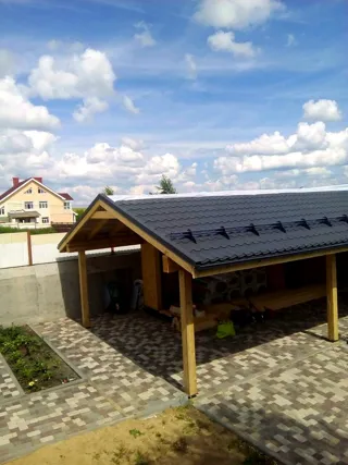 Özel projeye göre ev, KP “Serebryanıe klyuçi”: çatı