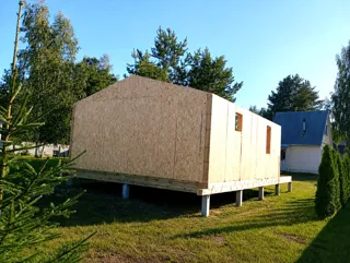 Custom-design house, SNT garden community “Zareche”: wall assembly