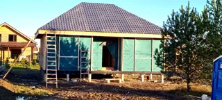 House based on the “Komfort” design, Romanovka settlement: completed house
