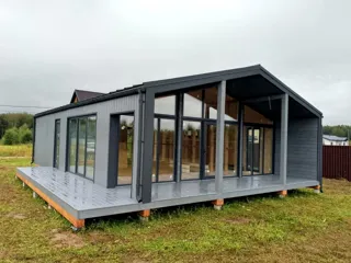 Haus nach Projekt „BarnHouse 76“, Gebiet Iwanowo: Fertiges Haus