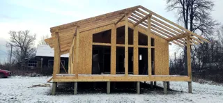 122 m² house built to a custom design, Alferevo village: roofing