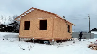House based on the “Slavyanskiy Skit” design, Kadnikovo village: completed house