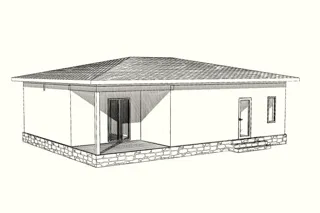 Haus 91 m², individuelles Projekt, SNT „Rasdole“