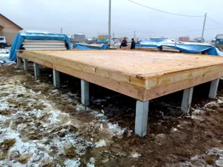 135 m² house based on the “Vstrecha” design, Kostroma Region: SIP panel floor at level 0