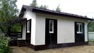 Haus nach Projekt „Slawjanskij Skit“, Region Jaroslawl: Fertiges Haus