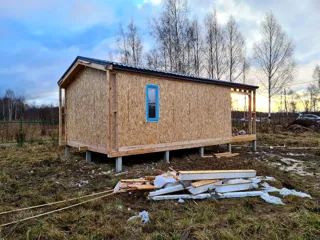 Haus 45 m², Projekt „Barnhouse 33“, Dorf Nazarovo: fertiges Haus