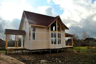 Haus nach Projekt „Garmonija 122.89“, Vichuga: Fertiges Haus