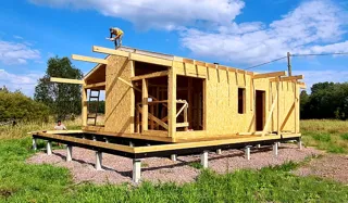 House based on the “Half-timbered 98” design, Leningrad Region