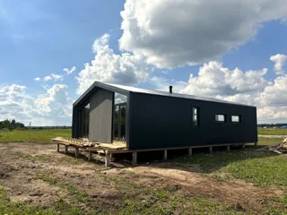 Haus nach Projekt „Barnhouse 84.2“, Dorf Ivantsevo: Fertiges Haus