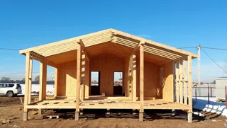 87 m² ev, özel proje, “Rıbolovo” sitesi: çatı
