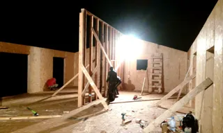 “Teksas” projesine göre ev, Kostroma bölgesi: duvar montajı