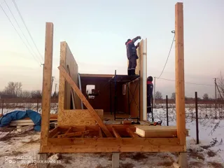 Gästehaus nach individuellem Projekt, Gebiet Kostroma: Wandmontage
