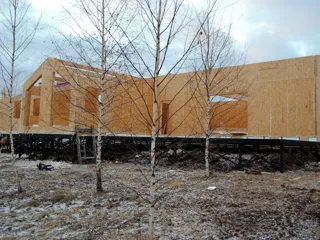 Haus nach Projekt „Arizona“, Gebiet Nischni Nowgorod: Wandmontage