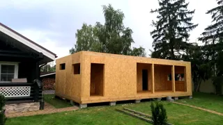 Haus 56 m² nach individuellem Projekt, Dorf Kleshchevo: Wandmontage
