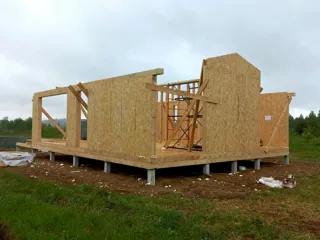 Haus 86,6 m² nach individuellem Projekt, Dorf Laptevo: Wandmontage