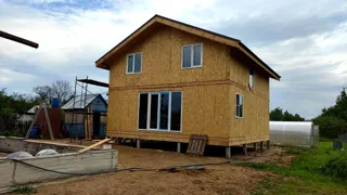 House based on the “Yessentuki 8x8” design, Berkino village: completed house