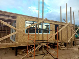 Haus 100 m² nach Projekt „Barnhouse 76.1“, Gebiet Moskau: Dach
