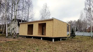 Haus nach Projekt „Mistika - S2.5“, SNT „Koltschugino“: Wandmontage
