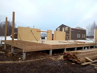 Haus nach individuellem Entwurf, Gebiet Kostroma: Wandmontage