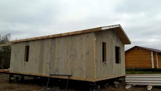 Custom-design house, Sukhodol settlement: wall assembly