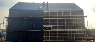 Özel projeye göre 145 m² ev, Kopnino köyü: cephe kaplaması