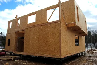 Haus nach Projekt „Palermo“, Region Jaroslawl: Wandmontage