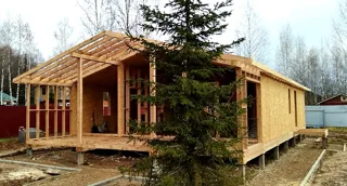 House based on the “Barnhouse 110” design, Moscow Region: completed house