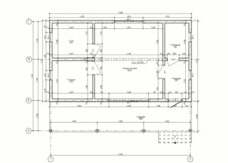 Haus 61,5 m² nach individuellem Projekt, Siedlung Volga: Projektgrundriss