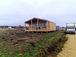 90 m² house built to a custom design, Novaya Burya village: completed house