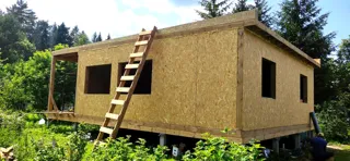 Haus 76 m² nach individuellem Projekt, Dorf Byakovo: Wandmontage