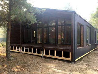 Datscha nach Projekt „Barnhouse 76.1“, Gebiet Wladimir: fertiges Gebäude
