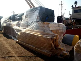 House built to a custom design, Arkhangelsk Region: house kit delivery