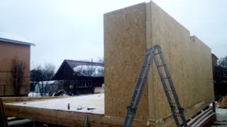 Custom-design house, Ivanovo: wall assembly