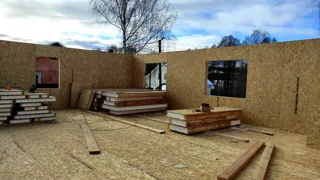Haus nach Projekt „Lasur“, Kokhma: Wandmontage