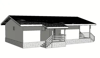 Haus nach individuellem Projekt, KP „Zentralnoe Rasdole“: Projektvisualisierung