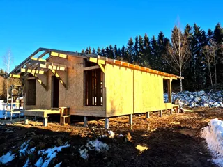 A 98 m² house built to the “Half-timbered 98” design, Rogovitsy village