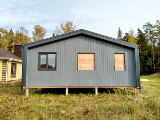 Haus nach individuellem Entwurf, Dorf Stepannikovov: fertiges Gebäude