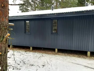 “Barnhouse 110” projesine göre ev, Vidogoshchi köyü: tamamlanmış ev