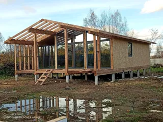 Haus nach Projekt „Chalet 76.3“, Gebiet Iwanowo: Fertiges Haus