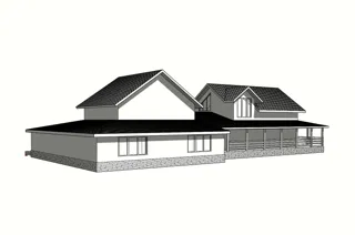 Özel projeye göre 340 m² ek bina, Torosovo köyü: proje görselleştirmesi