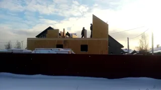 Haus nach Projekt „Markis“, Gebiet Moskau: Wandmontage