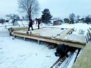 Özel projeye göre 75 m² ev, Severnyy kasabası: 0 kotunda SIP panel zemin