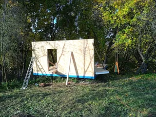 Haus 72 m² nach individuellem Projekt, Pushchino: Wandmontage