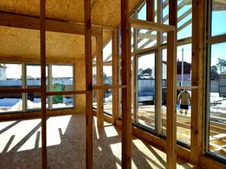 House, “Barnhouse 110” design, Moscow Region: interior partitions