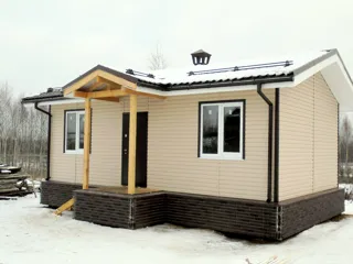 Haus nach Projekt „Vivat 2.5“, Dorf Barskovo: Fertiges Haus