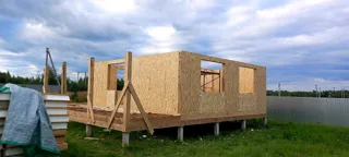 Haus nach Projekt „Sefir“, Kineshma: Wandmontage