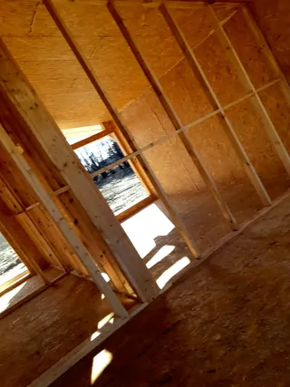 House, “Half-timbered 98” design, Borisovo village: interior partitions