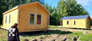 Özel projeye göre 53,5 m² ev, Leningrad bölgesi: tamamlanmış ev